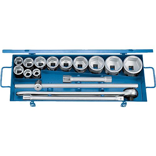 Jeux de clés à douille 32 FM 3/4", 16 pièces Standard 1