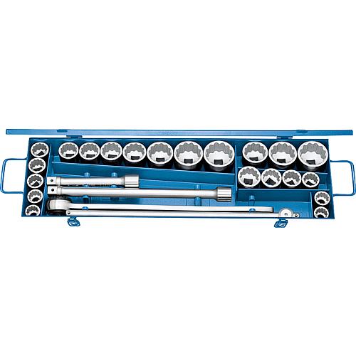 Jeu de clés à douille D 32 EMAU-2 3/4", 25 pièces Standard 1