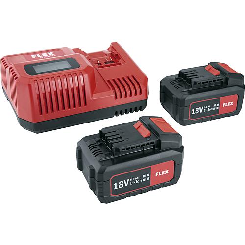 Kit de batteries, 10,8/18 V, 2 x batteries 5,0 Ah Li-Ion + 1 chargeur Standard 1