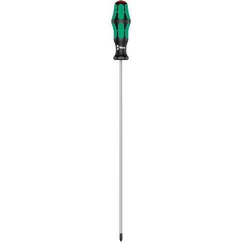 Tournevis Phillips Wera 350 Kraftform Plus Séries 300, lame ronde, PH1 x 300 mm