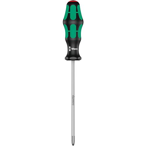 Tournevis Phillips Wera 350 Kraftform Plus Séries 300, lame ronde, pointe Lasertip, PH2 x 150 mm