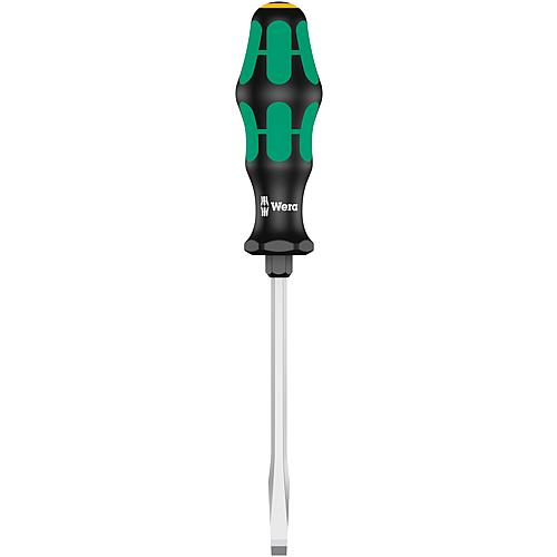 Tournevis à fente Wera 334 SK Kraftform Plus Séries 300, lame hexagonale, aide à la clé hexagonale, pointe Lasertip, SL6,5 x