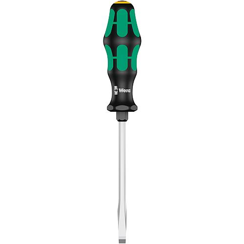 Tournevis à fente Wera 334 SK Kraftform Plus Séries 300, lame hexagonale, aide à la clé hexagonale, pointe Lasertip, SL7,0 x