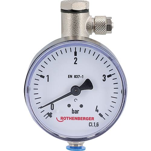 Manometre de rechange 0 - 4 bars Pour pompe de pression gaz GW 150/4