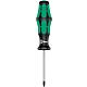 Tournevis Torx®-TH (avec perçage) Wera 3867 BO Kraftform Plus Séries 300, lame ronde, pointe Black Point, T8H x 60 mm