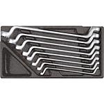 Jeu de clés polygonales doubles, dans module en mousse im 1/3, 8 pièces