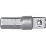 Adaptateur d'entraînement 1/4" carré x 1/4" hexagonal
