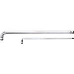 Tournevis d'angle Six pans creux, extra long, avec tête à double bille
