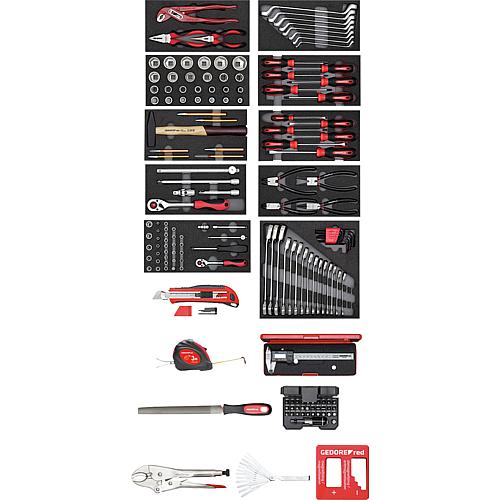 Assortiment d´outils,  dans module en mousse, 166 pièces Standard 1