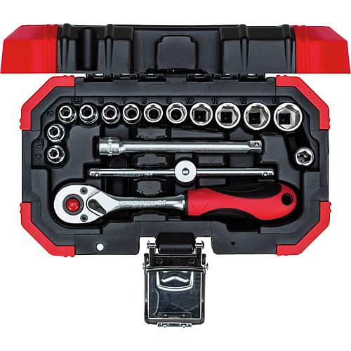 Kit cliquet 1/4", 16 pieces Standard 1