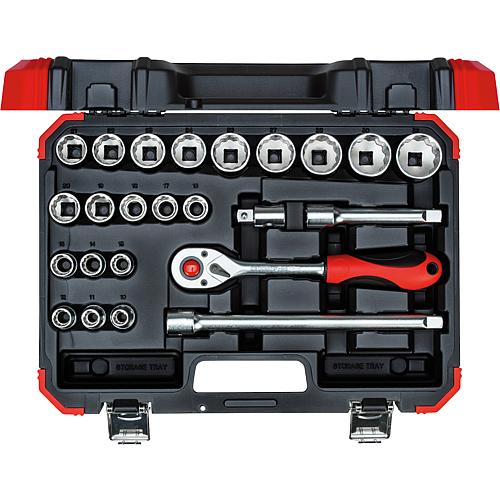 Kit cliquet 1/2", 24 pièces Standard 1