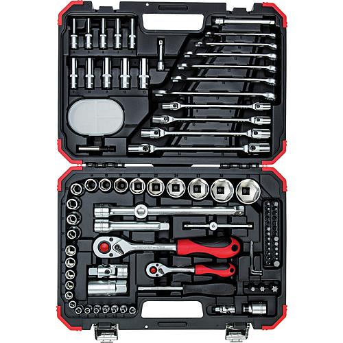 Kit cliquet 1/4" + 1/2", 92 pièces Standard 1