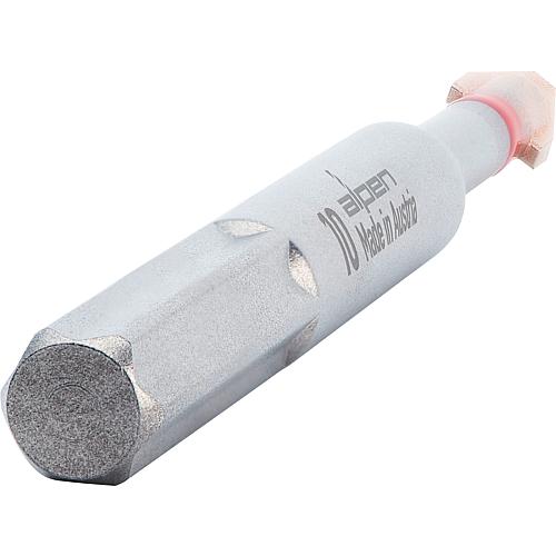 Foret à carrelage Alpen C-Protector tige anti-dérapante Anwendung 1
