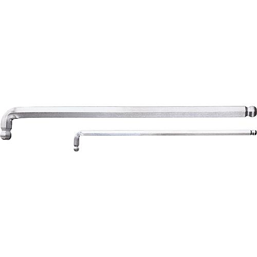 Tournevis coudé pour vis GEDORE six pans creux avec tête sphérique 2,5x115 mm