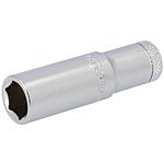 Douille 1/4", 6 pans, métrique, longue