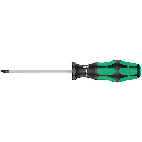 Tournevis Torx® Wera 367 Kraftform Plus Séries 300, lame ronde, pointe Black Point, T8 x 60 mm