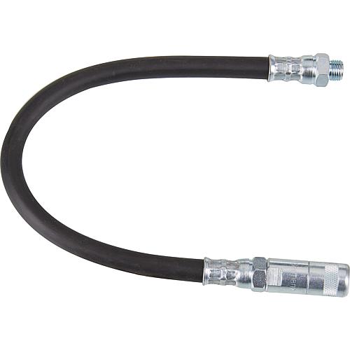 Tuyau metallique flexible HP 400 bars avec 4 becs à machoire hydraulique M 10x1, 300 mm de long