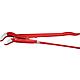 Pince serre-tube en S, KNIPEX rouge laqué, L: 680mm