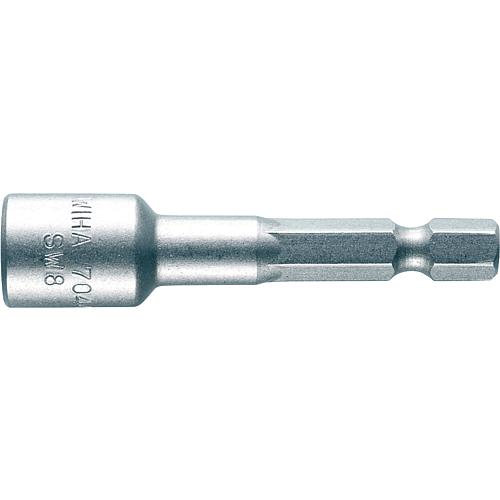 Embouts pour cliquet 6 pans extérieurs Embouts 7044M à emmanchement 1/4", métrique, magnétique Standard 1