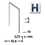 agrafe à fil fin H 37