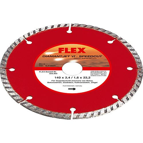 Disque diamant  ø 140 mm Diamantjet VI-Speedcut, pour rainureuse (80 136 08) Standard 1