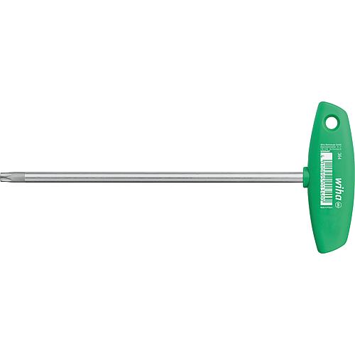 Tournevis Torx® wiha 364, clé six pans Torx® avec manche transversal, pointe ChromTop®, T15 x 100 mm