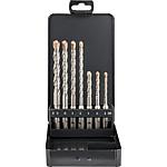 ALPEN - Kit de forets à percussion SDS-Plus, coffret métallique, Kit SDS-Plus KM, 7 pièces
