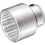 Douilles pour cliquet 3/4" mâle douze pans, métrique, courte