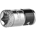 Adaptateur d'embouts avec raccord carré 1/4"