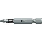 Embouts Pozidriv Wera 855/4 BTZ à emmanchement 1/4", longs, extra-rigides avec zone BiTorsion