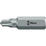 Embout 867/1 ZA WERA, hexagonal 1/4" pour TORX®, avec goupille centrale, très rigide, pour un usage universel