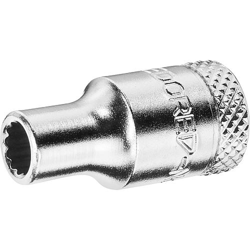 Douilles pour cliquet 1/4" mâle douze pans, métrique, courte, D-20 Anwendung 1