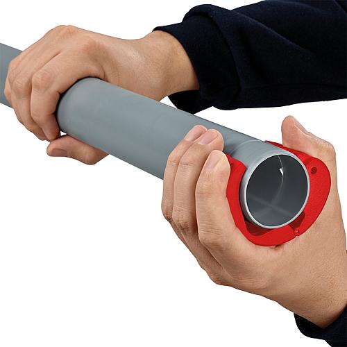 Coupe-tubes BiX® pour tubes en plastique et  manchons d´étanchéité Anwendung 5