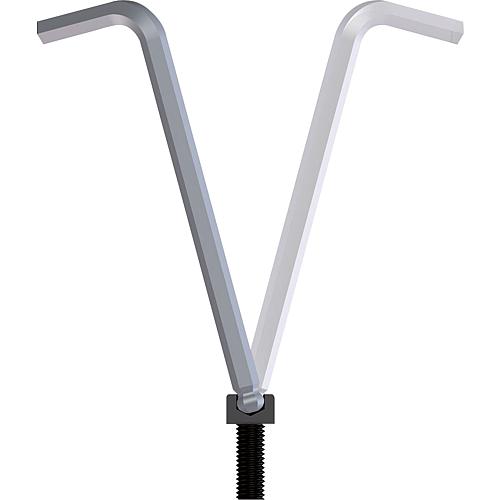 Tournevis d'angle Six pans creux, extra long, avec tête sphérique
 Anwendung 1