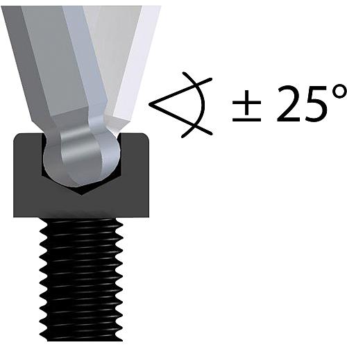 Tournevis coudé six pans creux, extra long, avec tête sphérique Anwendung 2