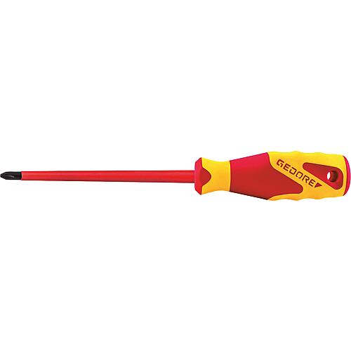 Tournevis VDE Phillips avec manche à 3 composants, lame ronde, VDE-2160 Standard 1