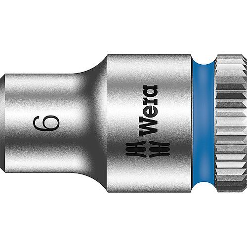 Douilles pour cliquet 6 pans extérieurs Wera 8790 HMA à emmanchement 1/4", métrique, courtes, SW 6,0 x 23 mm