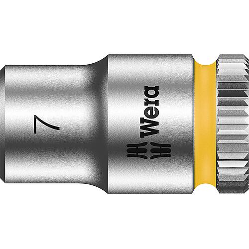 Douilles pour cliquet 6 pans Wera 8790 HMA à emmanchement 1/4", métrique, courtes, SW 7,0 x 23 mm