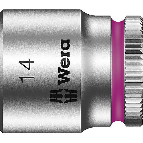 Douilles pour cliquet 6 pans Wera 8790 HMA à emmanchement 1/4", métrique, courtes, SW 14,0 x 23 mm