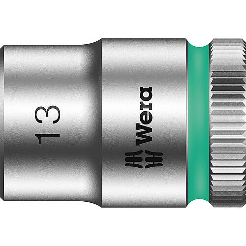 Douilles pour cliquet 6 pans Wera 8790 HMB à emmanchement 3/8", métrique, courtes, SW 13,0 x 29 mm
