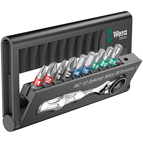 Bit-Check 10 Zyklop Mini BiTorsion 1-Set WERA, 10 pièces Standard 1