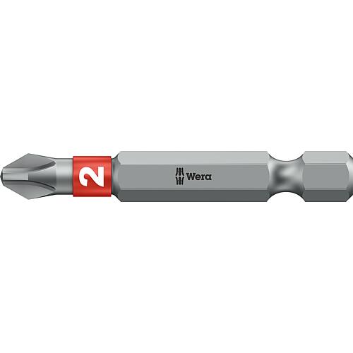 Embouts Phillips Wera 851/4 BTZ à emmanchement 1/4", longs, résistants avec zone BiTorsion, PH2 x 50 mm