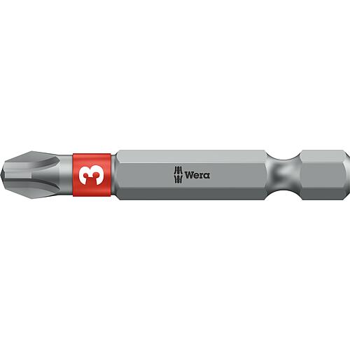 Embouts Phillips Wera 851/4 BTZ à emmanchement 1/4", longs, extra-rigides avec zone BiTorsion, PH3 x 50 mm