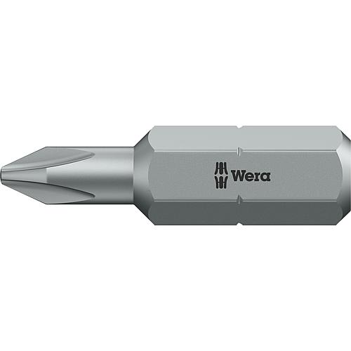 Embouts Phillips Wera 851/2 Z à emmanchement 5/16", courts, résistants, PH3 x 32 mm