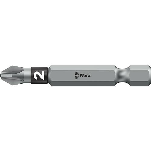 Embouts Pozidriv Wera 855/4 BTZ à emmanchement 1/4", longs, extra-rigides avec zone BiTorsion, PZ2 x 50 mm