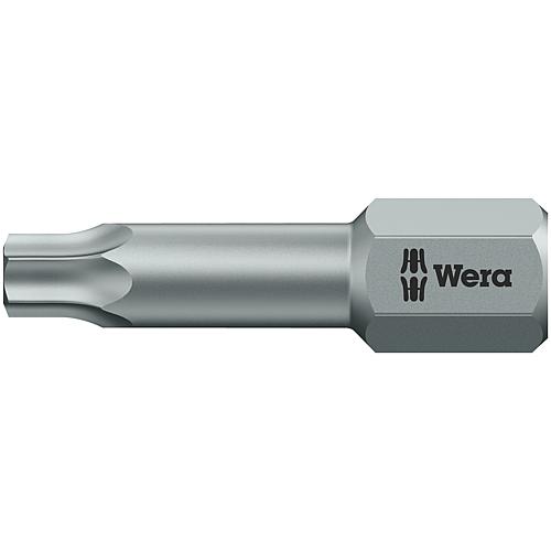 Embout 867/1 TZ WERA, hexagonal 1/4" pour TORX®, très rigide, forme Torsion, pour un usage universel Standard 1