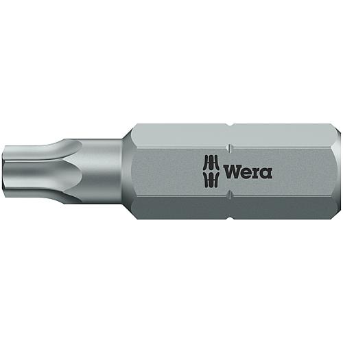 Embouts 867/1 Z BO WERA, hexagonal 1/4" pour Torx®-TH (avec alésage)