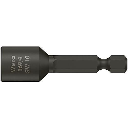 Douilles pour cliquet mâle Embouts 869/4 à emmanchement 1/4", métrique Standard 1