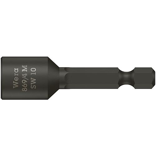 Douilles pour cliquet 6 pans 869/4 M à emmanchement 1/4", métrique, magnétique Standard 1