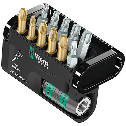 Jeu d'embouts avec zone de torsion, Phillips, Pozidriv, Torx®, 12 pièces Standard 1